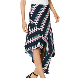 NWT Bar lll Far Side Striped Asymmetrical Skirt